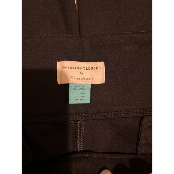 Anthropologie Trousers Adina Bootcut Pants Black Plus 26W Capsule Staple Office - Picture 6 of 12